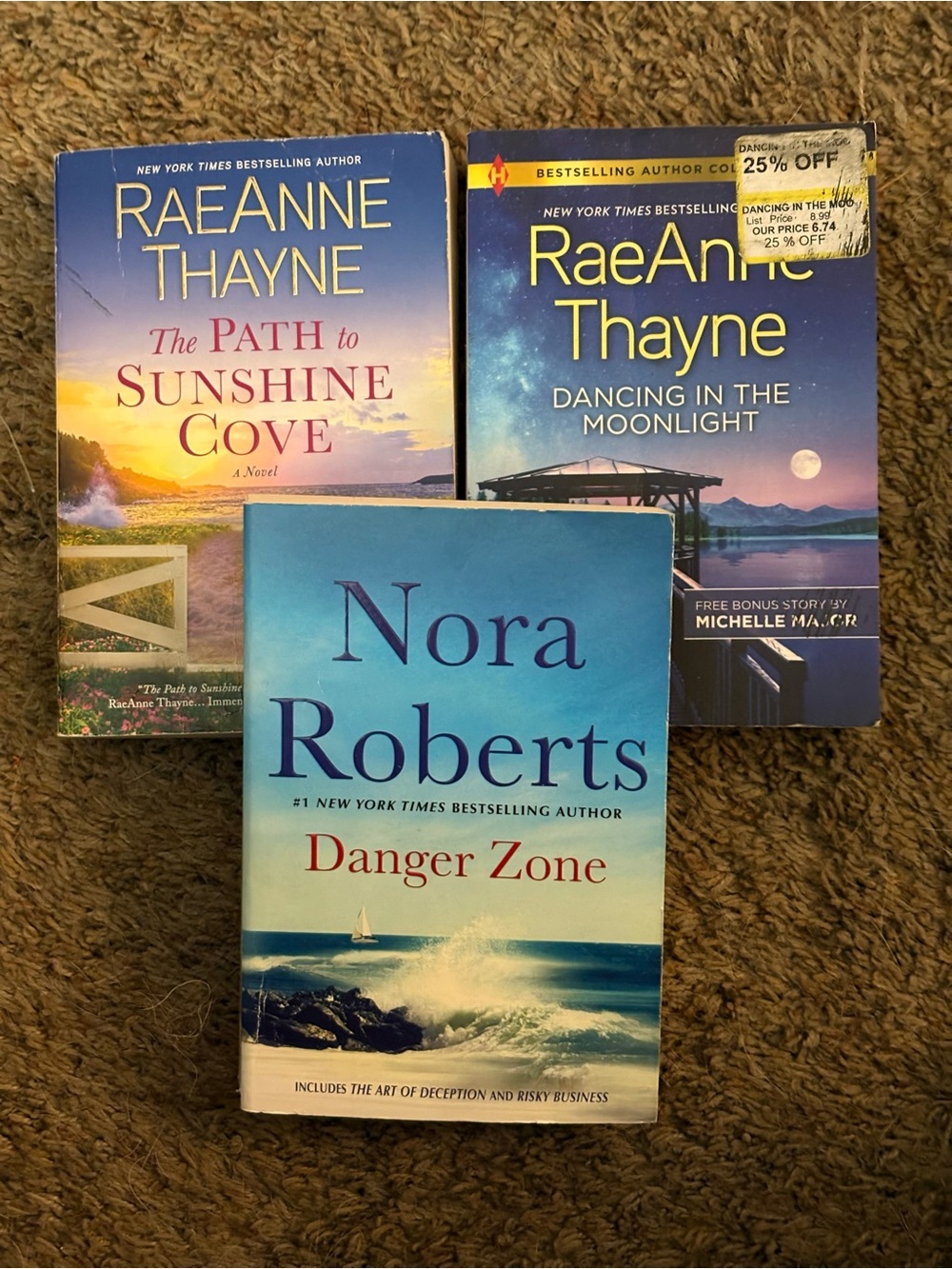 3 Romance/Adventure Novels. GUC.